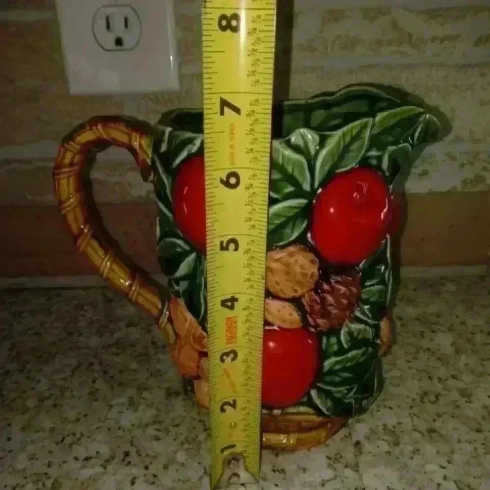 Vintage Inarco Japan Apples Nuts Leaves E4480 pitcher INARCO